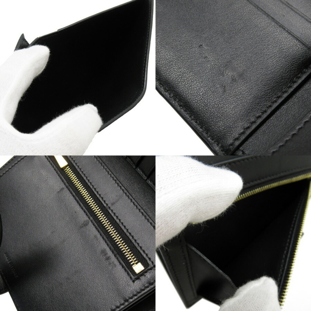 Celine fold leather bi brown wallet function multi black - Picture 5 of 5
